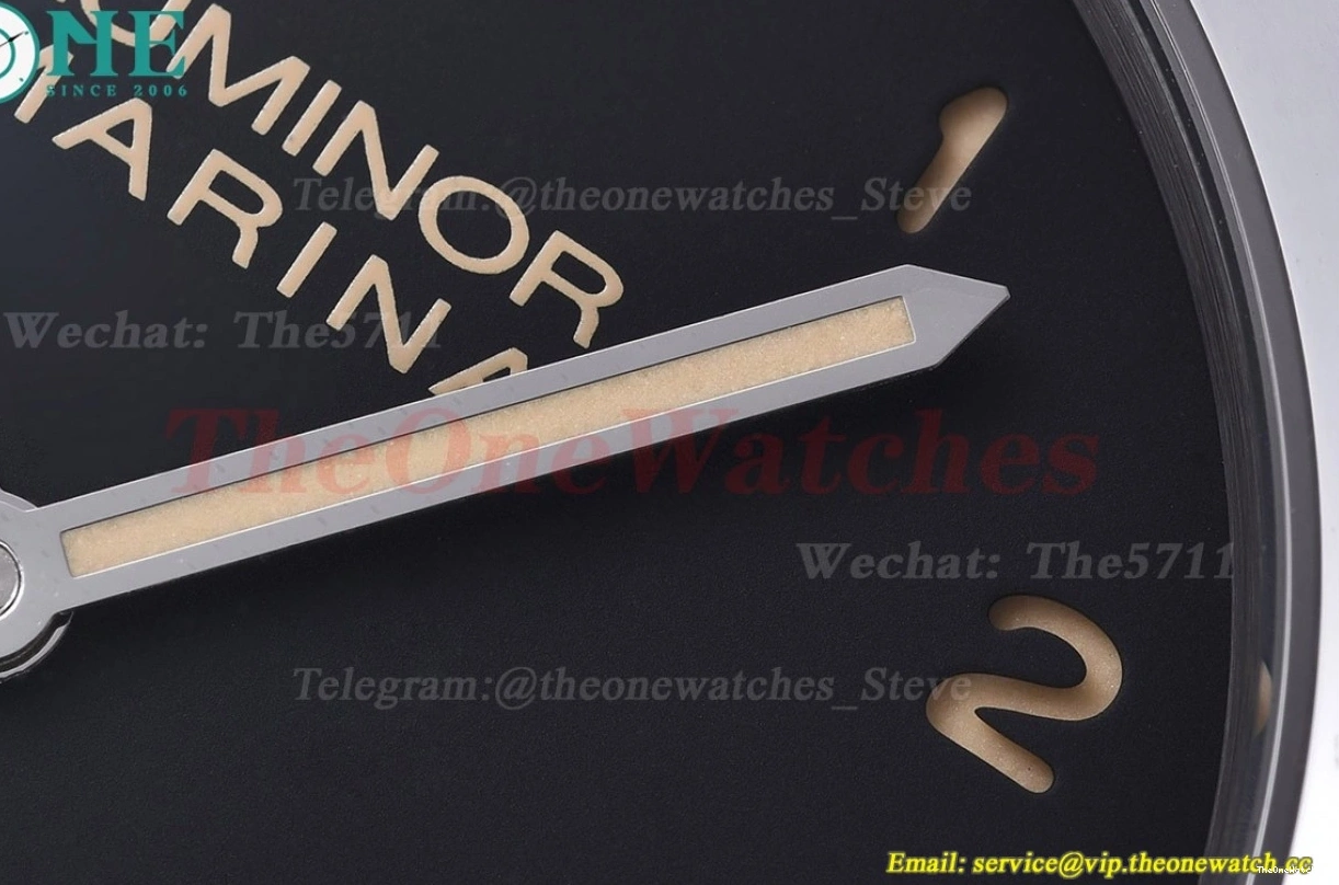 44mm Black SS Luminor LE TTF Marina P9010 PAM732 Dial 0512